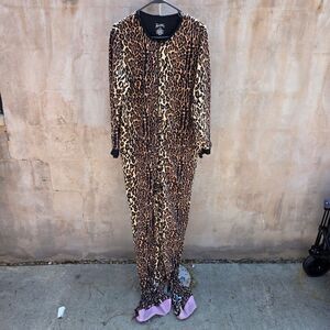 Nick & Nora Footed Cheetah Pajamas